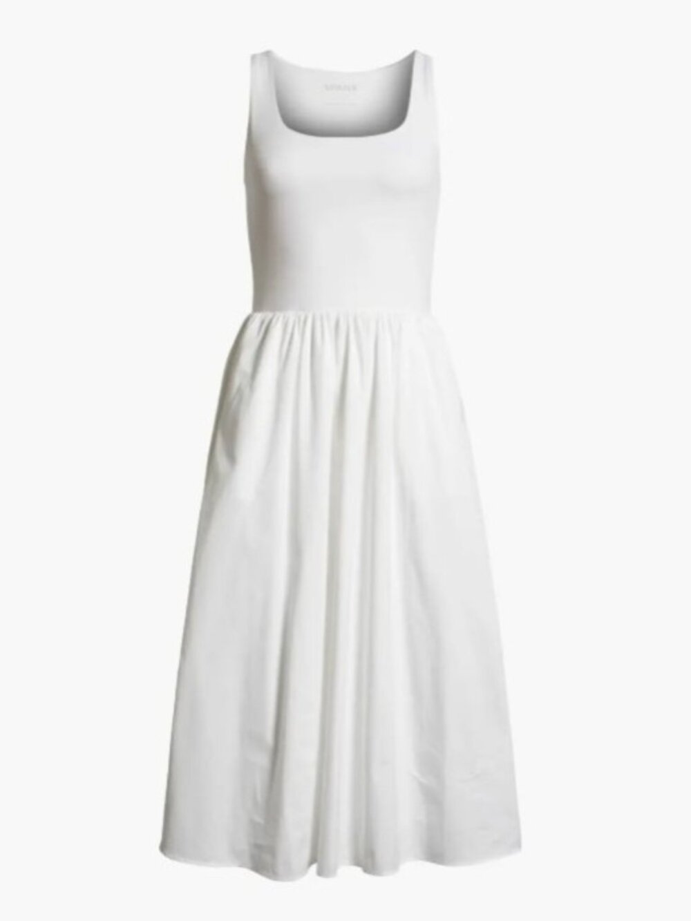 SPANX Smooth Jersey Mixed Media Midi Dress - Med - Picture 1 of 8